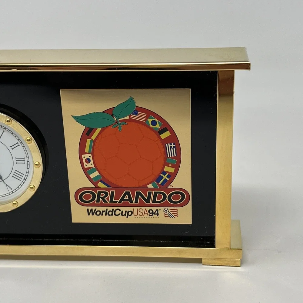 Vintage Benchmark Orlando World Cup 1994 Desk‎ Clock (needs battery)